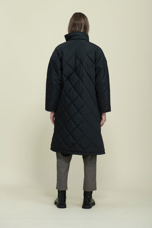 Arie-Long Quilted Coat